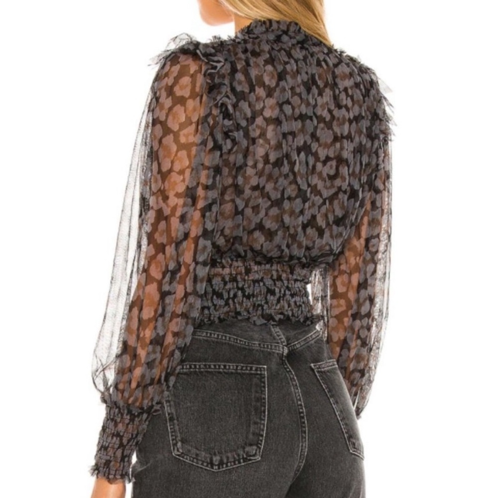 Free People Twyla Leopard Top - Picture 2 of 5